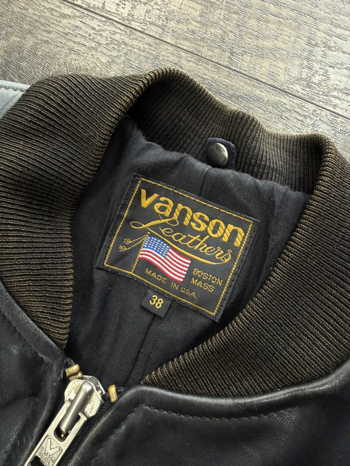 Vanson Leathers Vanson Black/Grey Leather Jacket - A$AP Rocky Size US M / EU 48-50 / 2 - 3 Thumbnail