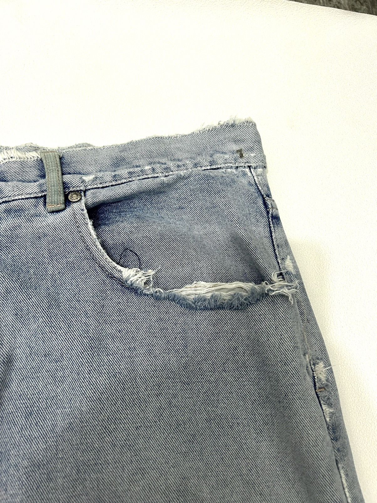 Marc Buchanan × Pelle Pelle Pele Pele Marc Buchanan Distressed Beggy Jeans Size US 36 / EU 52 - 11 Thumbnail