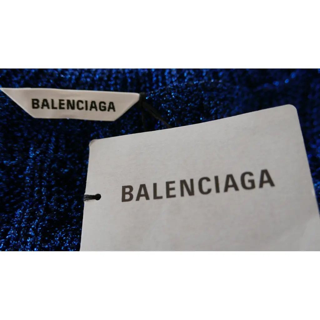 Balenciaga Balenciaga Resort 2021 Destroyed Turtleneck Sweater Blue Size XS / US 0-2 / IT 36-38 - 7 Thumbnail