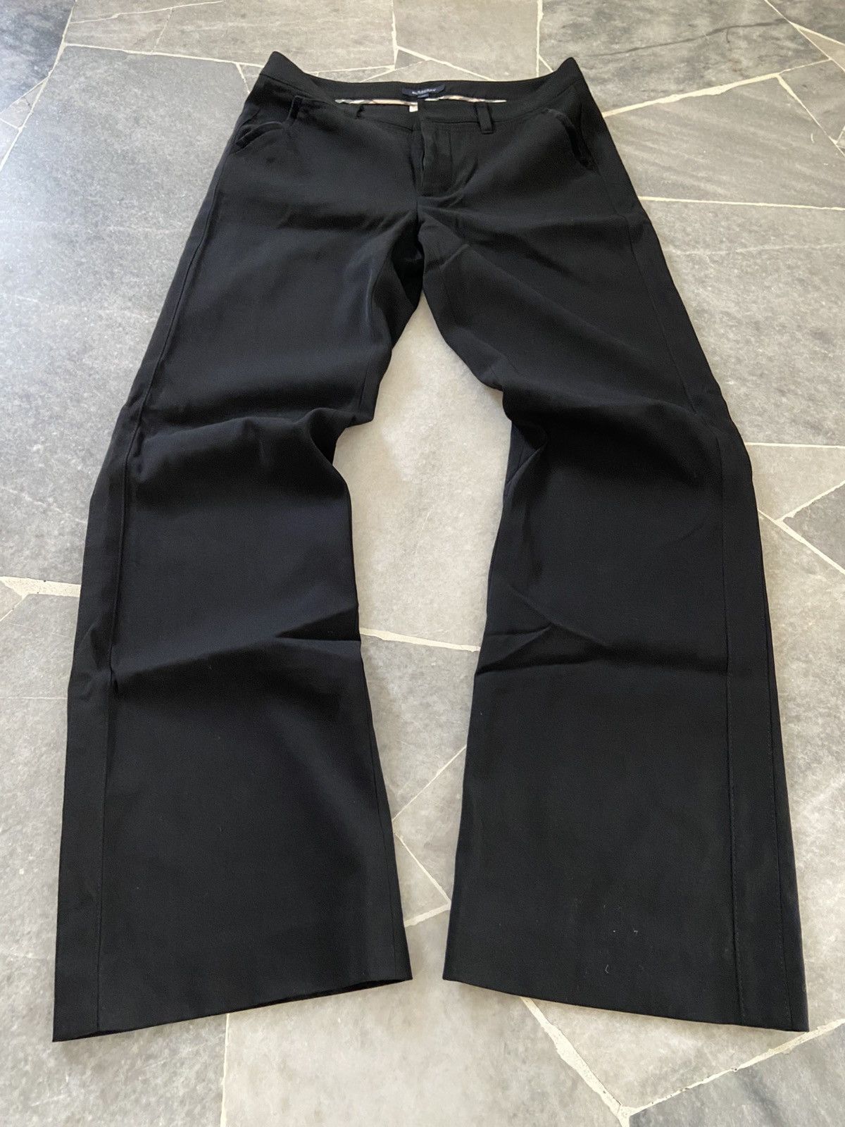 Burberry Burberry London Black Mohair Tuxedo Trousers Pants Size 40 Size US 31 - 9 Thumbnail