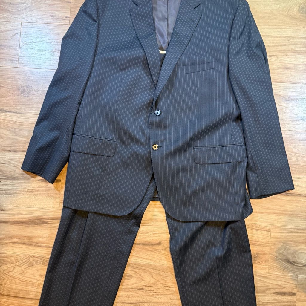 Jordan Brand Cremieux Men’s 46S Loro Piana Wool Pinstripe Suit Size 46S - 1 Thumbnail