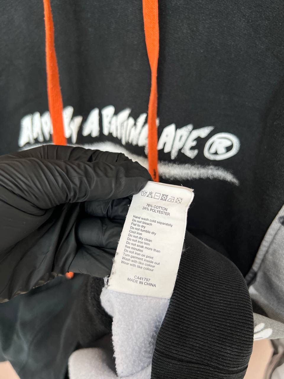 Aape Aape By A Bathing Ape Logo-Print Drawstring Hoodie Size M Size US M / EU 48-50 / 2 - 14 Thumbnail
