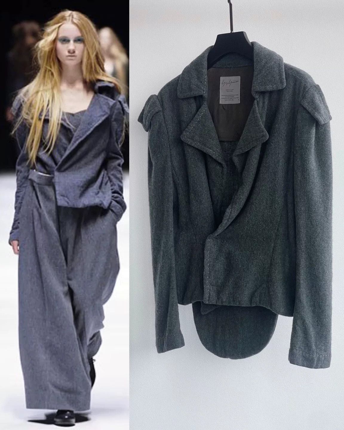 Yohji Yamamoto Oversized Wool Jacket by Yohji Yamamoto Size S / US 4 / IT 40 - 1 Thumbnail