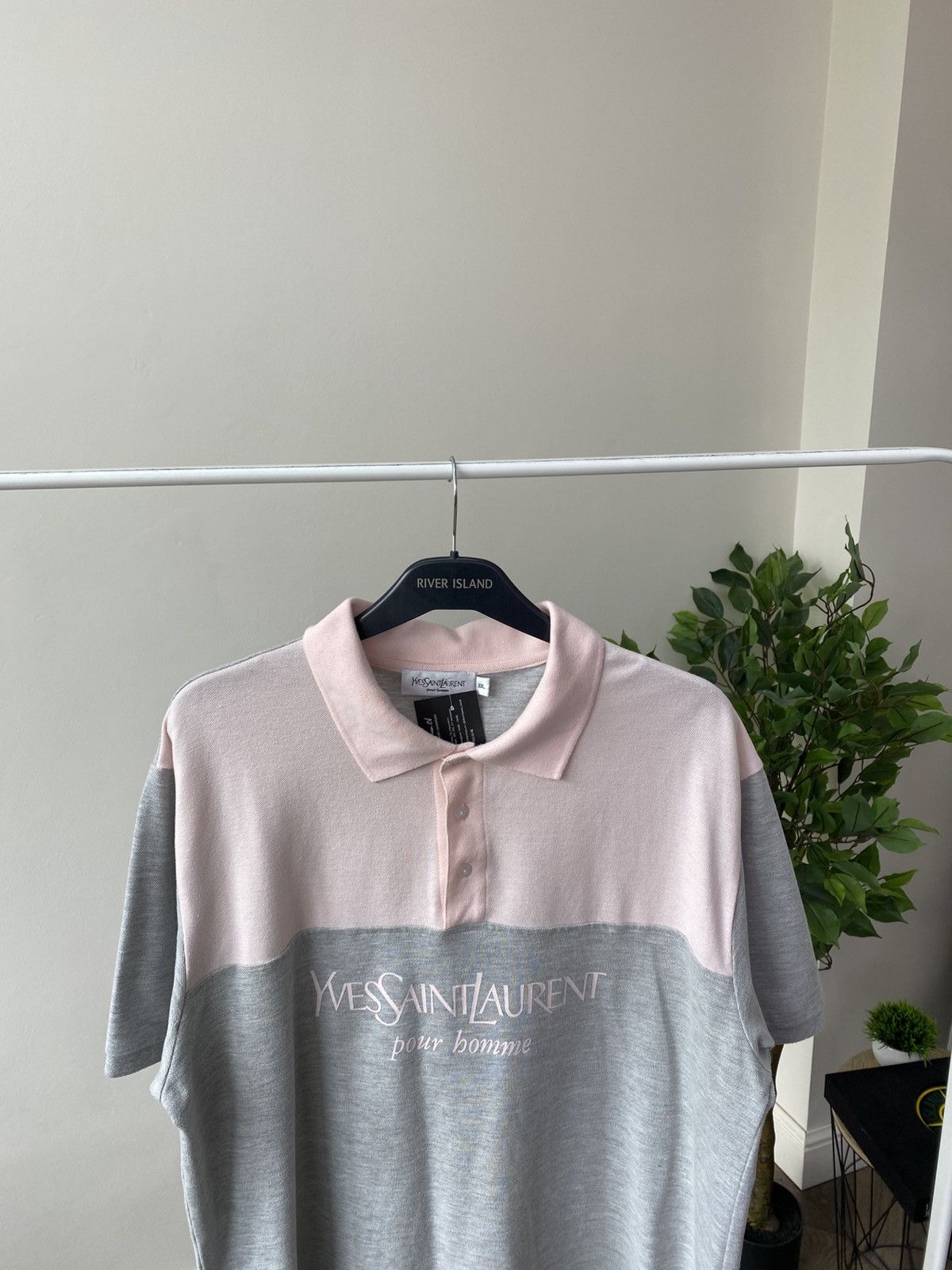 Designer × Vintage × Yves Saint Laurent Vintage YSL Yves Saint Laurent Luxury Polo T-shirt Size US XL / EU 56 / 4 - 7 Thumbnail