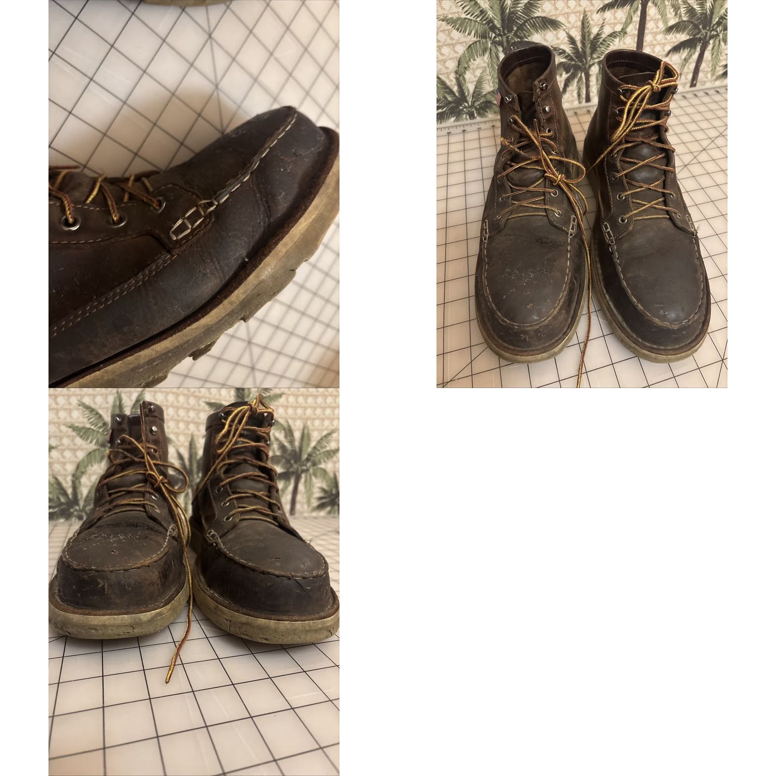 Danner Danner Bull Run Moc Toe USA Leather Work Boots Mens 13 D Brown 15564 READ Size US 13 / EU 46 - 11 Thumbnail
