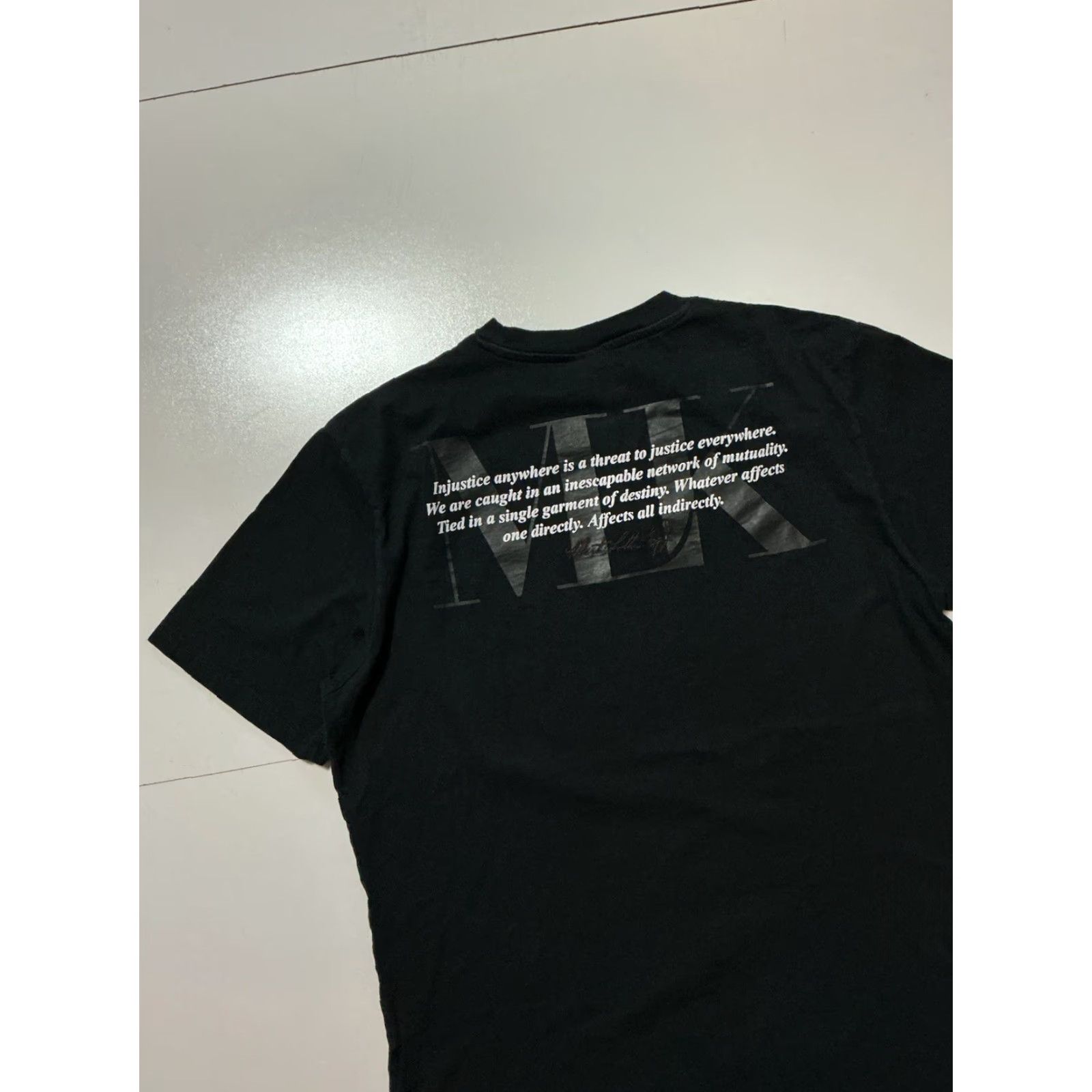 Palace Shoe Palace Shirt Men Large Black Martin Luther King Jr Injustice Anywhere Is A Threat Graphic T-Shirt Size US L / EU 52-54 / 3 - 4 Thumbnail