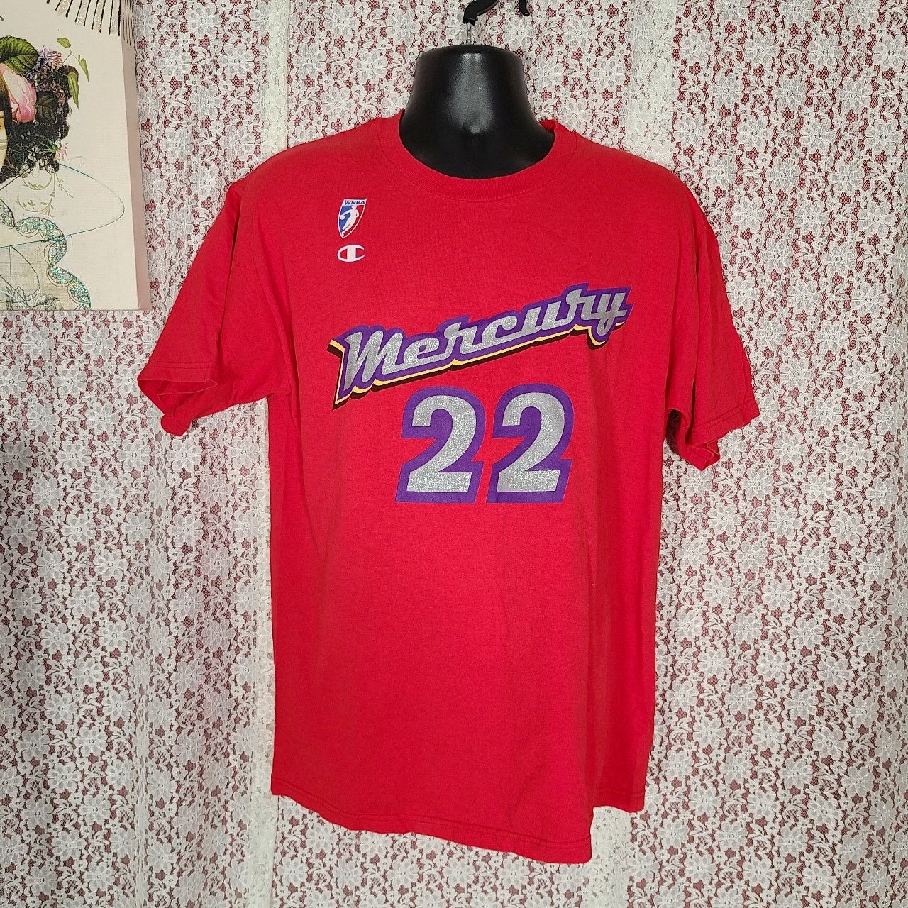 Champion WNBA Mercury 22 signed Jennifer Gillom t-shirt size large Size L / US 10 / IT 46 - 1 Thumbnail