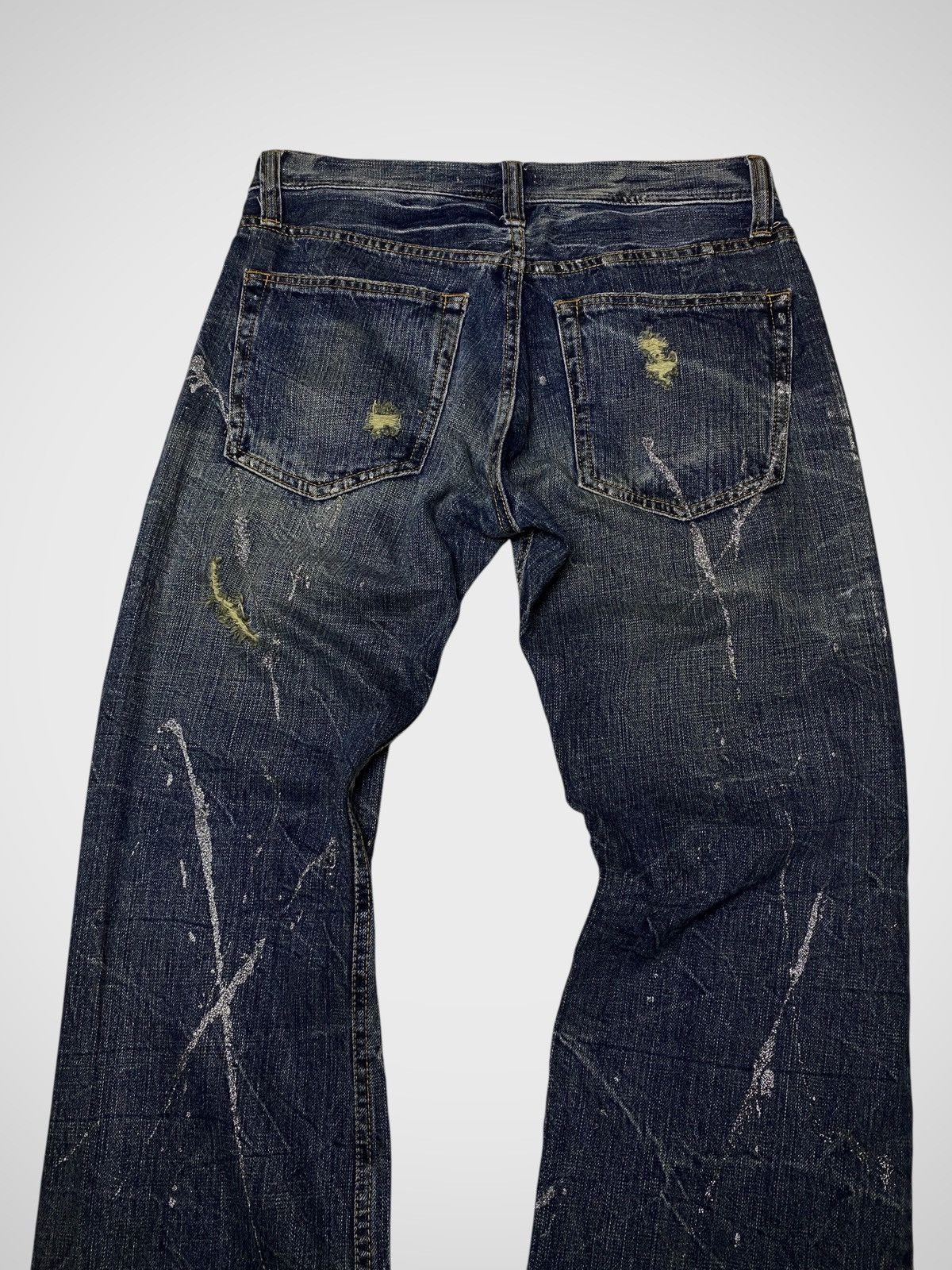 If Six Was Nine Japanese Seawash Glittery Clawmark Jeans Size US 29 - 5 Thumbnail