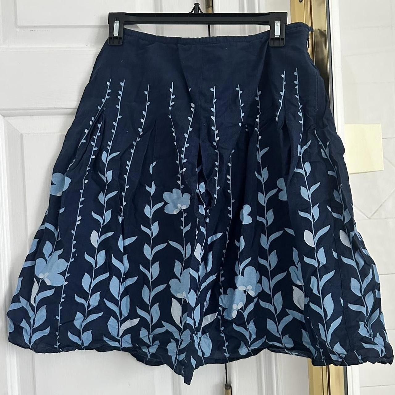 Apt. 9 Apt. 9 Women's Blue and Navy Skirt Size 27" / US 4 / IT 40 - 2 Thumbnail