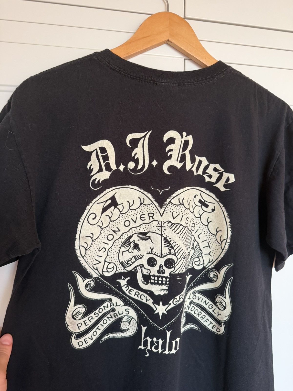 Derek Rose DI Rose Halo Graphic T Shirt Mens Medium Black Tattoo Size US M / EU 48-50 / 2 - 6 Thumbnail