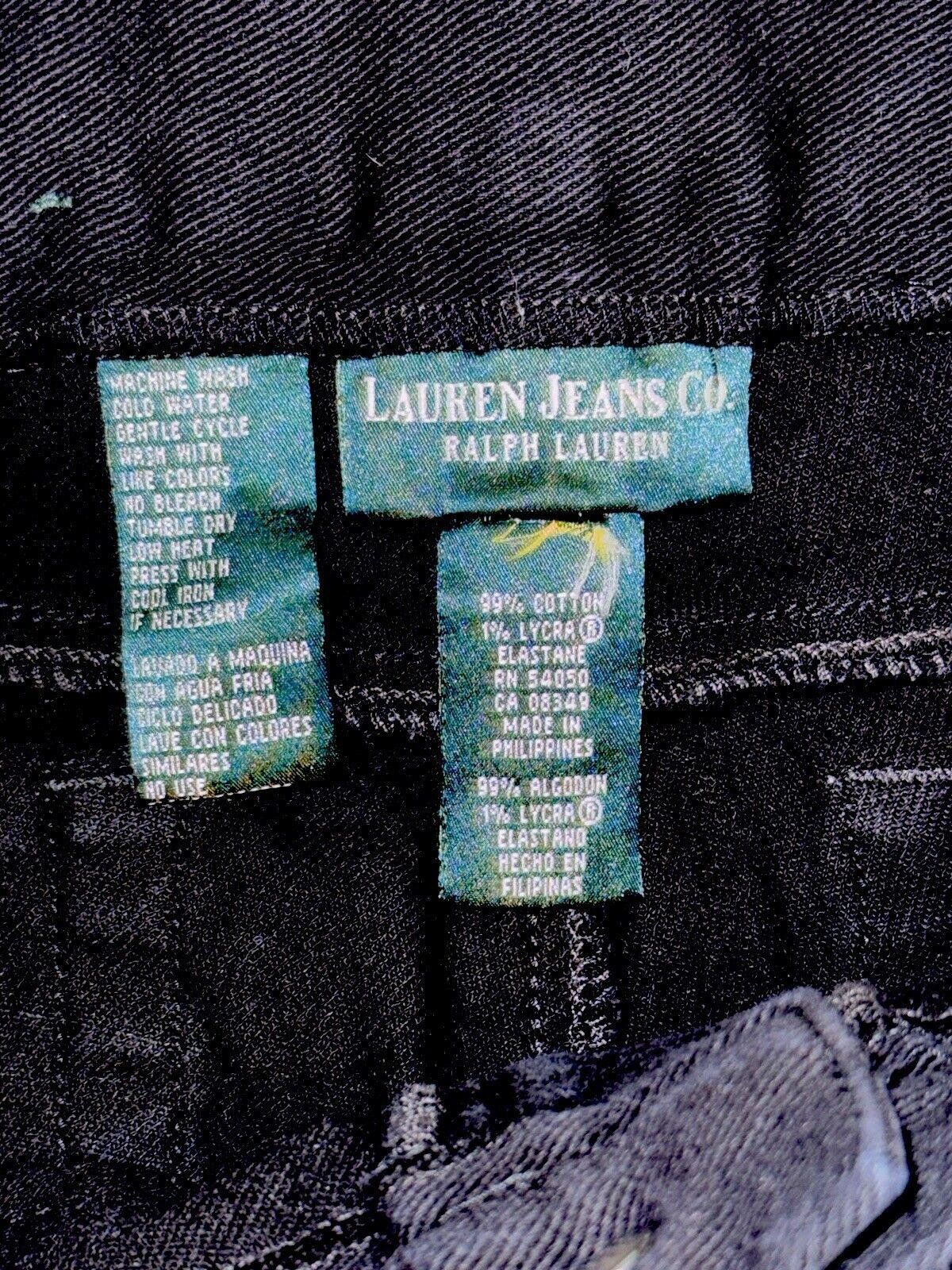 Polo Ralph Lauren Ralph Lauren Black 5 Pocket Stretch Jeans Sz 32x30 / 12 Size 34" / US 12 / IT 48 - 3 Thumbnail