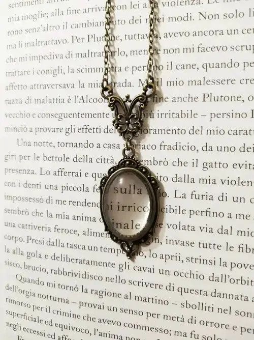 Other Vintage Transparent Glass Pendant Necklace Size ONE SIZE - 5 Thumbnail