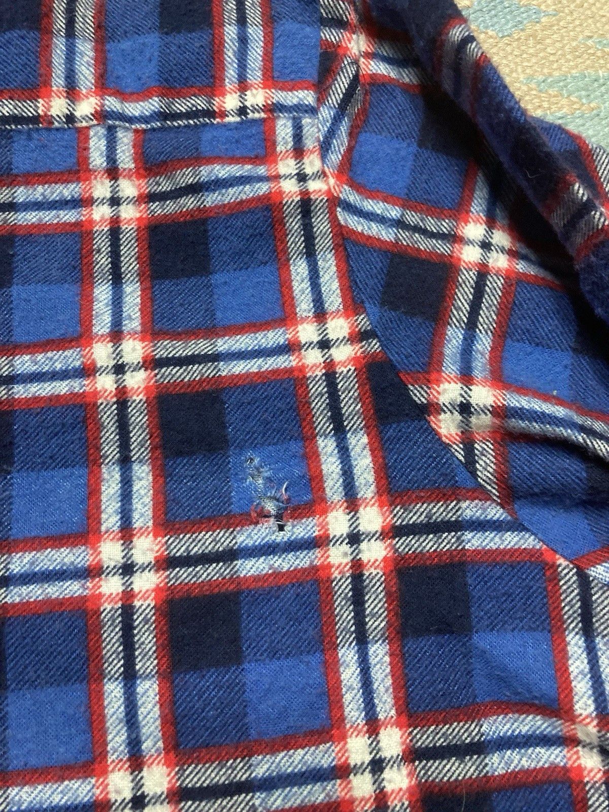 Vintage Vtg flannel shirt wrangler distressed plaid soft men’s XXL Size US XXL / EU 58 / 5 - 7 Thumbnail
