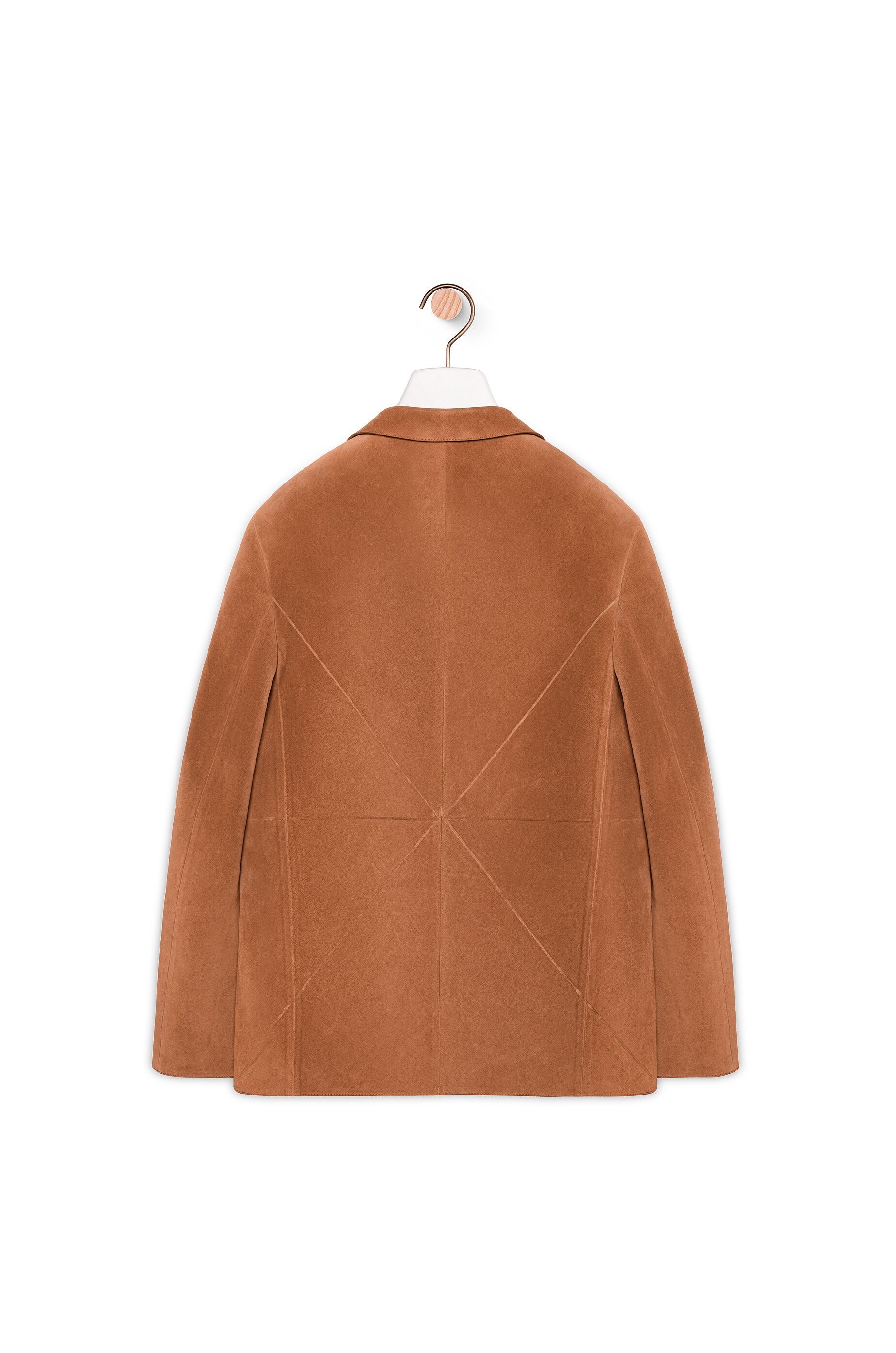 Loewe o1tko10825 Puzzle-Shaped Suede Jacket in Brown Size US M / EU 48-50 / 2 - 2 Thumbnail