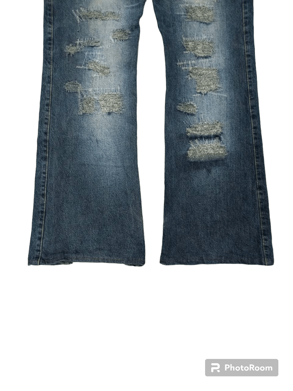 Japanese Brand FLARE SICK ROY KOMPA DENIM COLLECTION Size US 34 / EU 50 - 6 Thumbnail