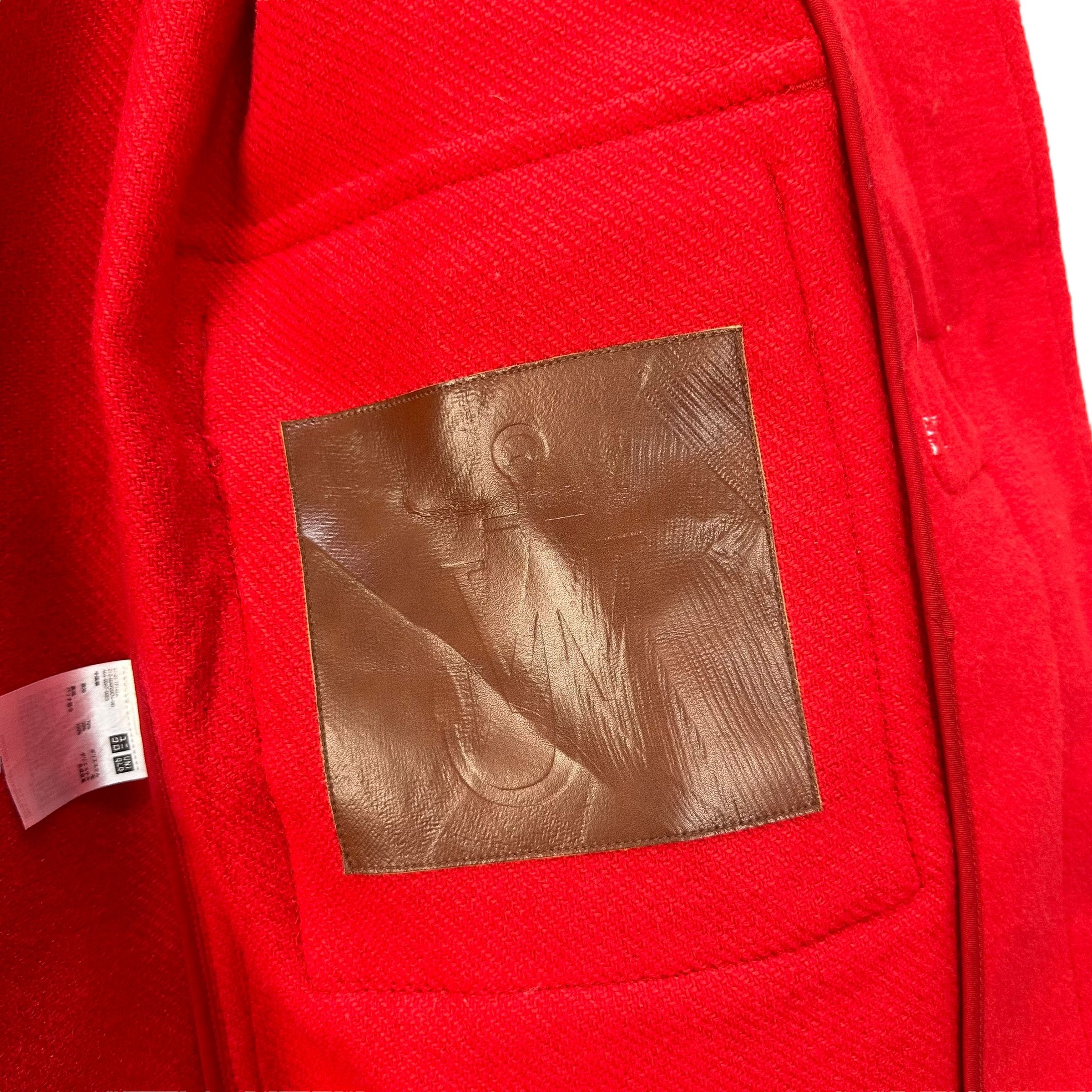 JW Anderson × Uniqlo JW ANDERSON WOOL DUFFLE COAT IN SUPER RED #9024-49 Size US S / EU 44-46 / 1 - 10 Thumbnail