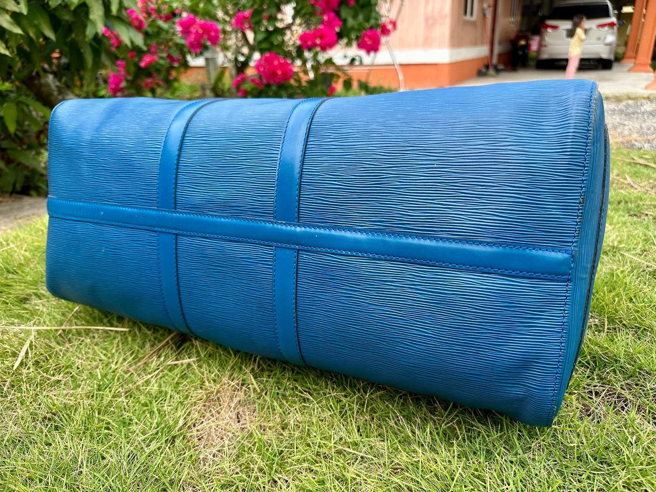 Louis Vuitton Authentic Louis Vuitton Keepall 50 Epi Leather Travel Bag Size ONE SIZE - 4 Thumbnail