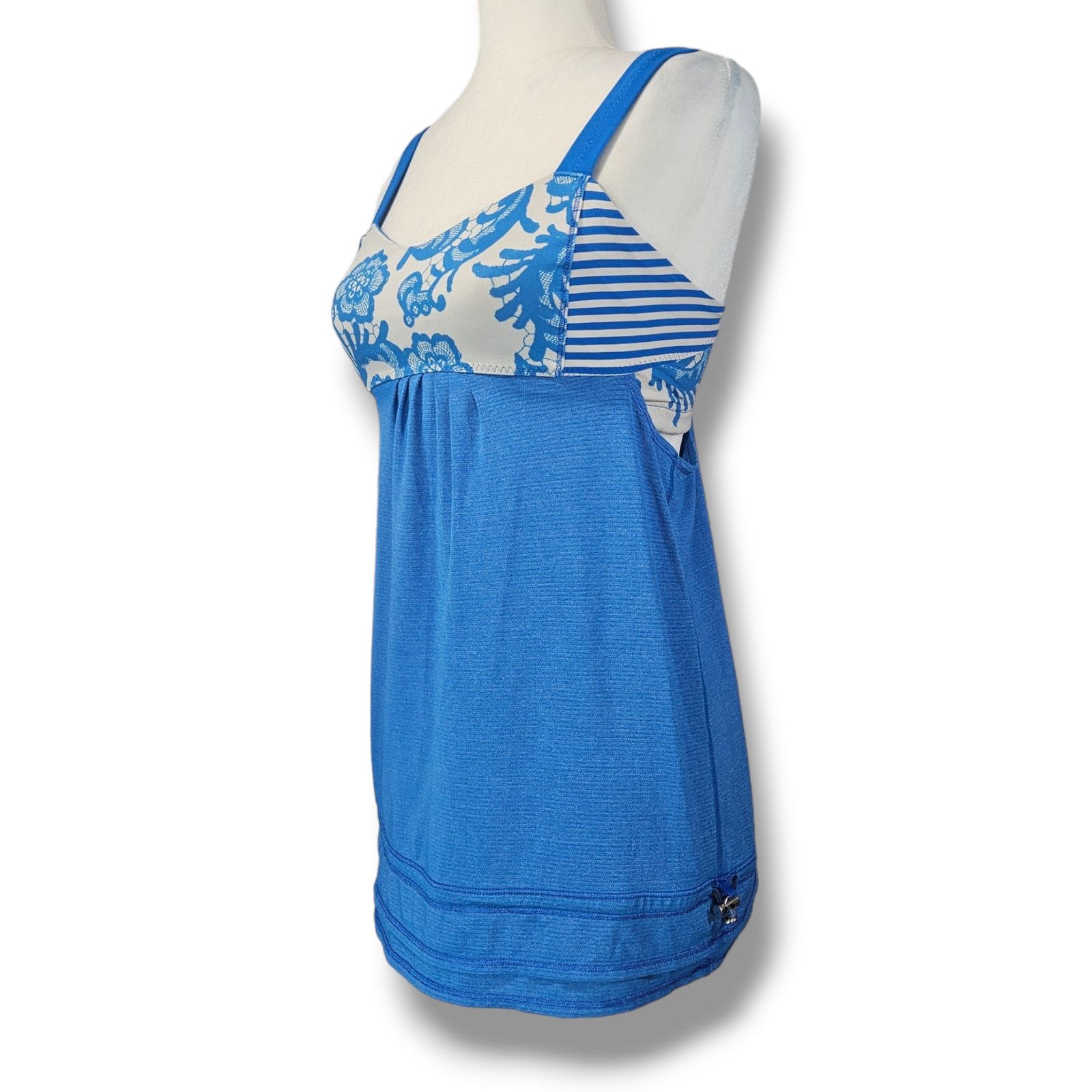 Lululemon EUC Lululemon Run: Back On Track Tank Sz. 6 Beaming Blue Size M / US 6-8 / IT 42-44 - 2 Thumbnail