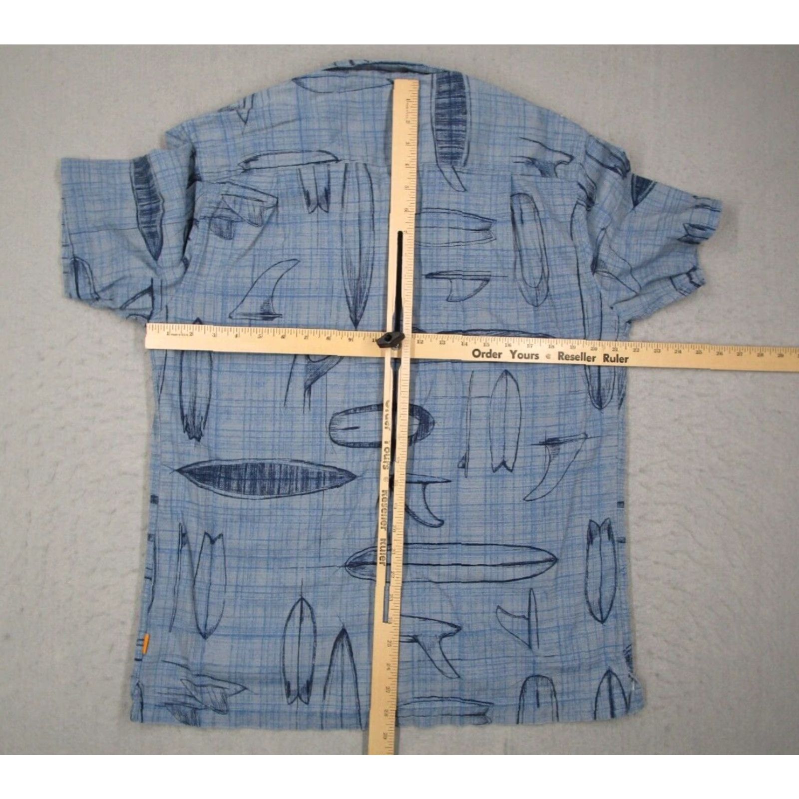 Quiksilver Quiksilver Waterman Shirt Mens Large Blue Regular Button Up Hawaiian Nautical Surf Shirt Men L Blue Short Sleeve Button-Up Size US L / EU 52-54 / 3 - 5 Thumbnail
