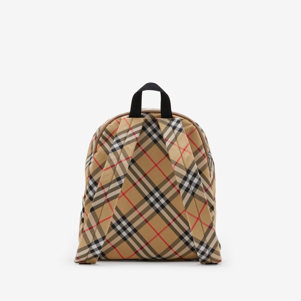 Burberry BURBERRY Check Sand Beige Backpack New Size ONE SIZE - 3 Thumbnail