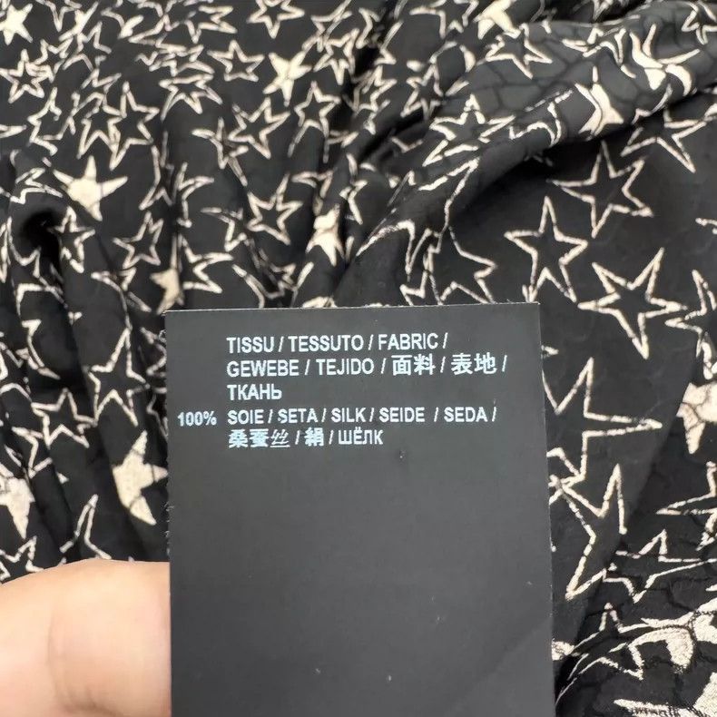 Saint Laurent Paris Saint Laurent Paris Black Star Print Long Sleeve Shirt-250 Size US M / EU 48-50 / 2 - 5 Thumbnail