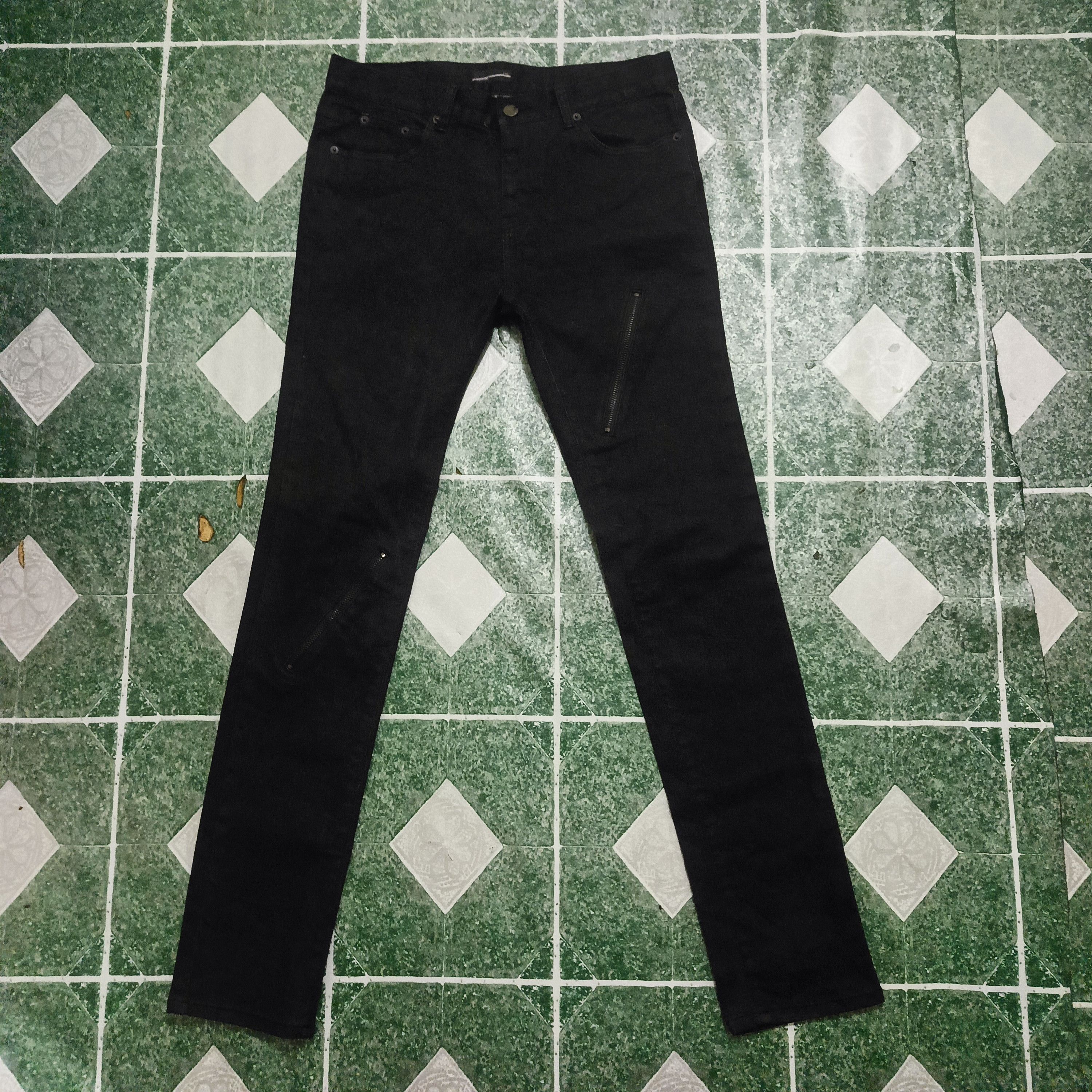 image of Lad Musician Black Stretchable Skinny Jeans, Men's (Size 31)