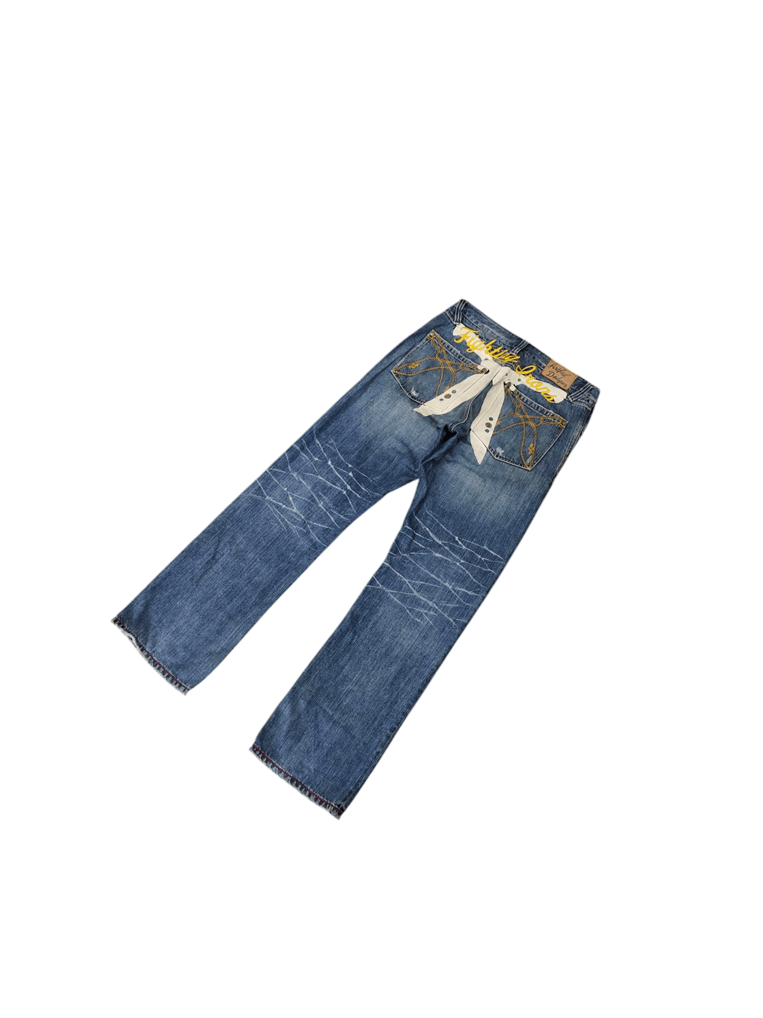Artful Dodger Antful Dodger Fighting Irons Embroidered Jeans Size US 32 / EU 48 - 19 Thumbnail