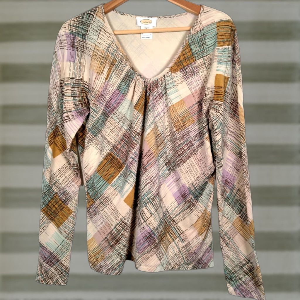 Talbots VINTAGE Talbots Shirt Knit Top Size L / US 10 / IT 46 - 1 Thumbnail
