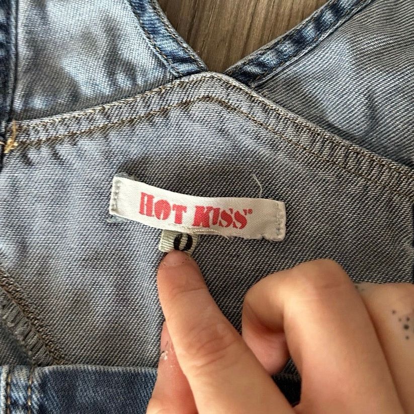 Other hot kiss blue jeans overalls ripped style Size 25" / US 0 / IT 36 - 3 Thumbnail
