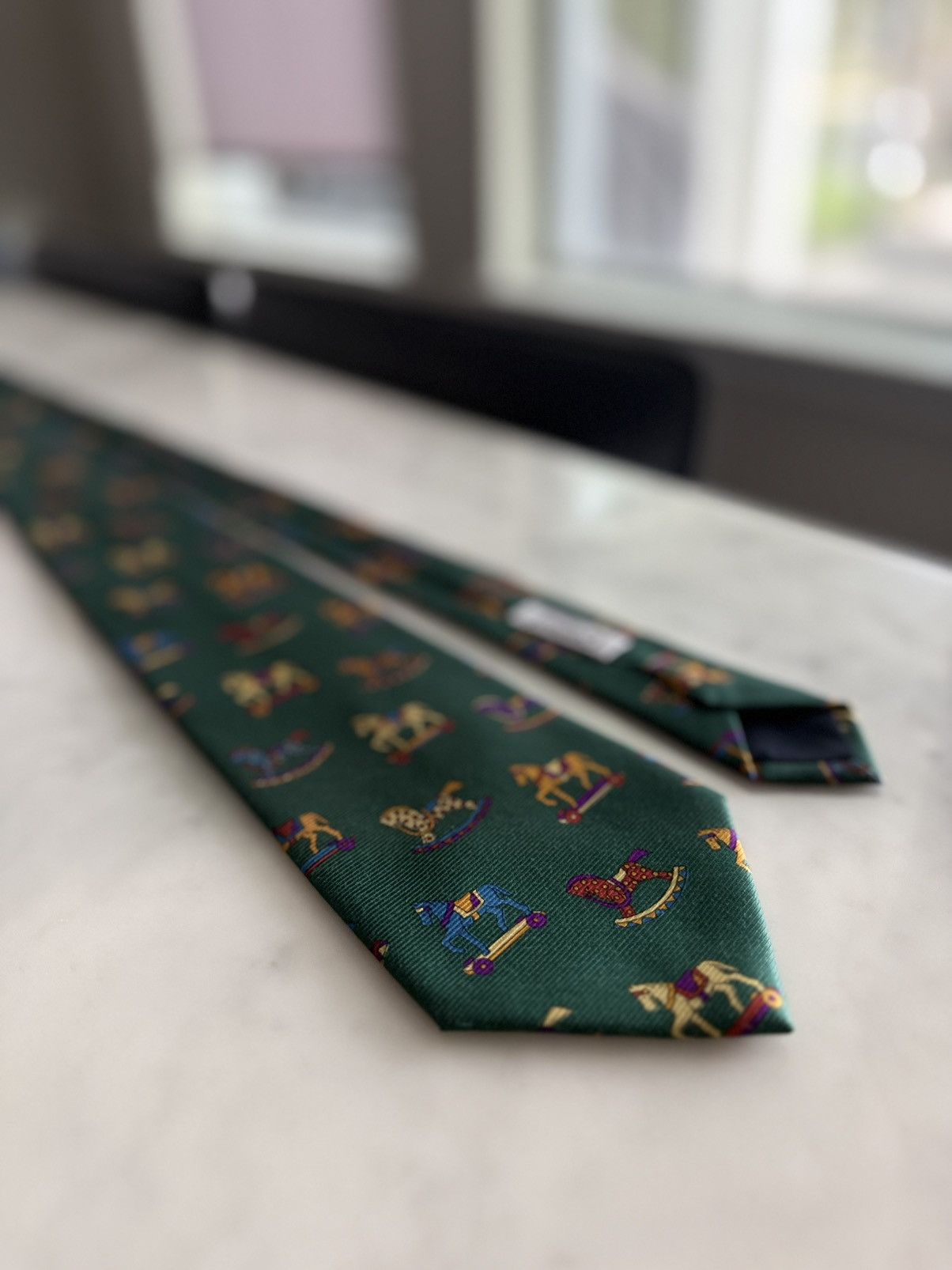Balenciaga Balenciaga Paris Rocking Horse Carousel Tie Deadstock NOS Size ONE SIZE - 7 Thumbnail