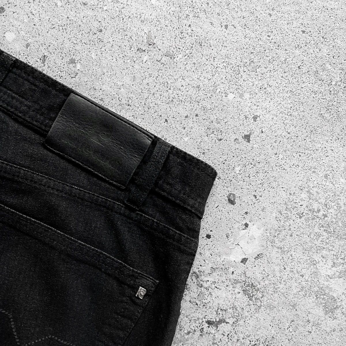 Designer × Pierre Cardin Pierre Cardin Men’s Black Solid Pant Jeans Pockets Zip Size US 34 / EU 50 - 7 Thumbnail