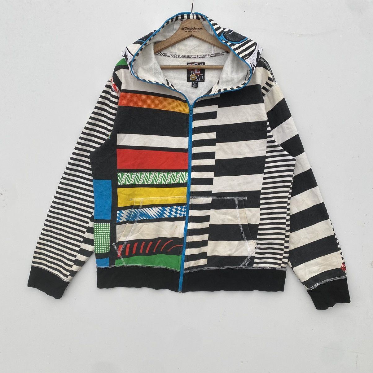 Volcom 🔥OG VOLCOM ‘Zip It’ Multicolour Sweater Iconic Ryan Sheckler Size US M / EU 48-50 / 2 - 4 Thumbnail