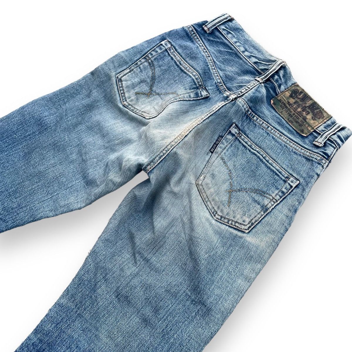 Blue Blue Japan 🇯🇵 VINTAGE BLUE BLUE JAPAN DISTRESSED DENIM PANTS Size 27" / US 4 / IT 40 - 8 Thumbnail