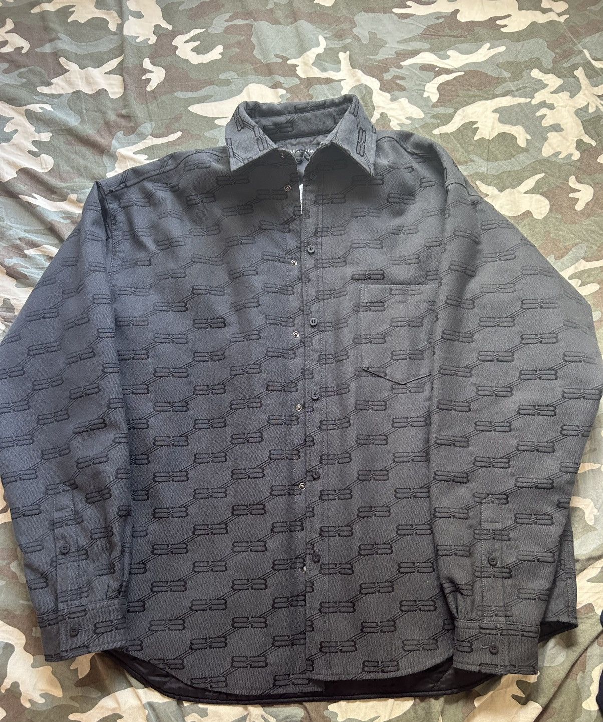 Balenciaga BB MONOGRAM MULTI-LOGO PADDED JACKET Size US M / EU 48-50 / 2 - 1 Thumbnail