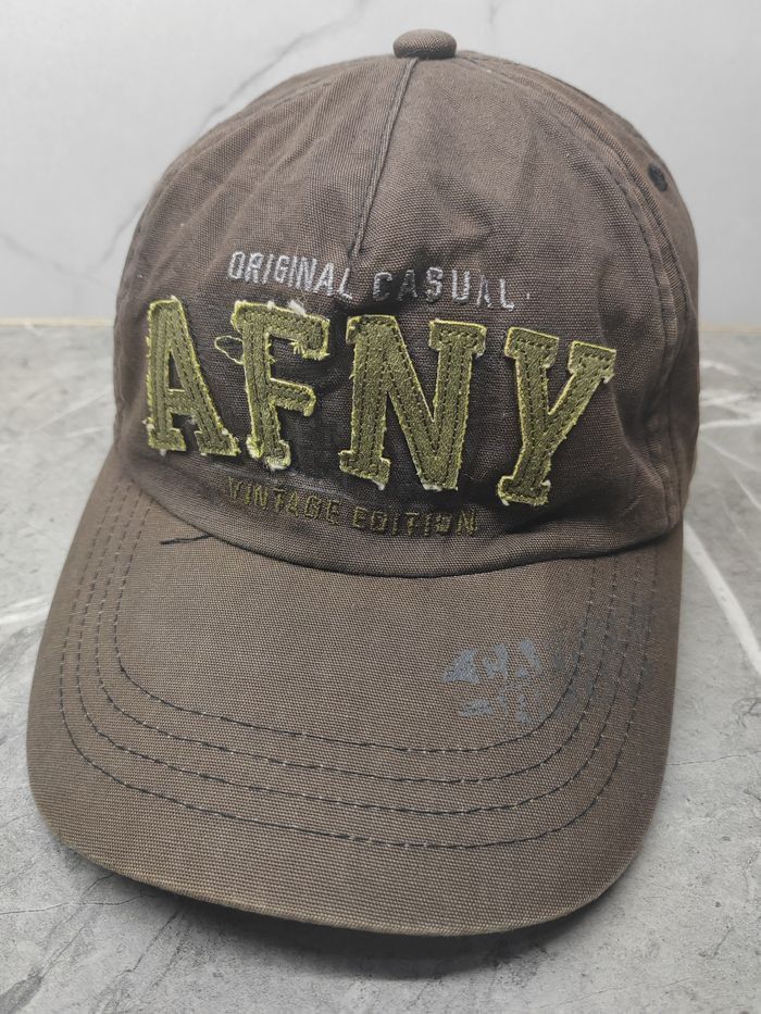 Japanese Brand Vintage AFNY Distressed Cap Hat Size ONE SIZE - 1 Thumbnail