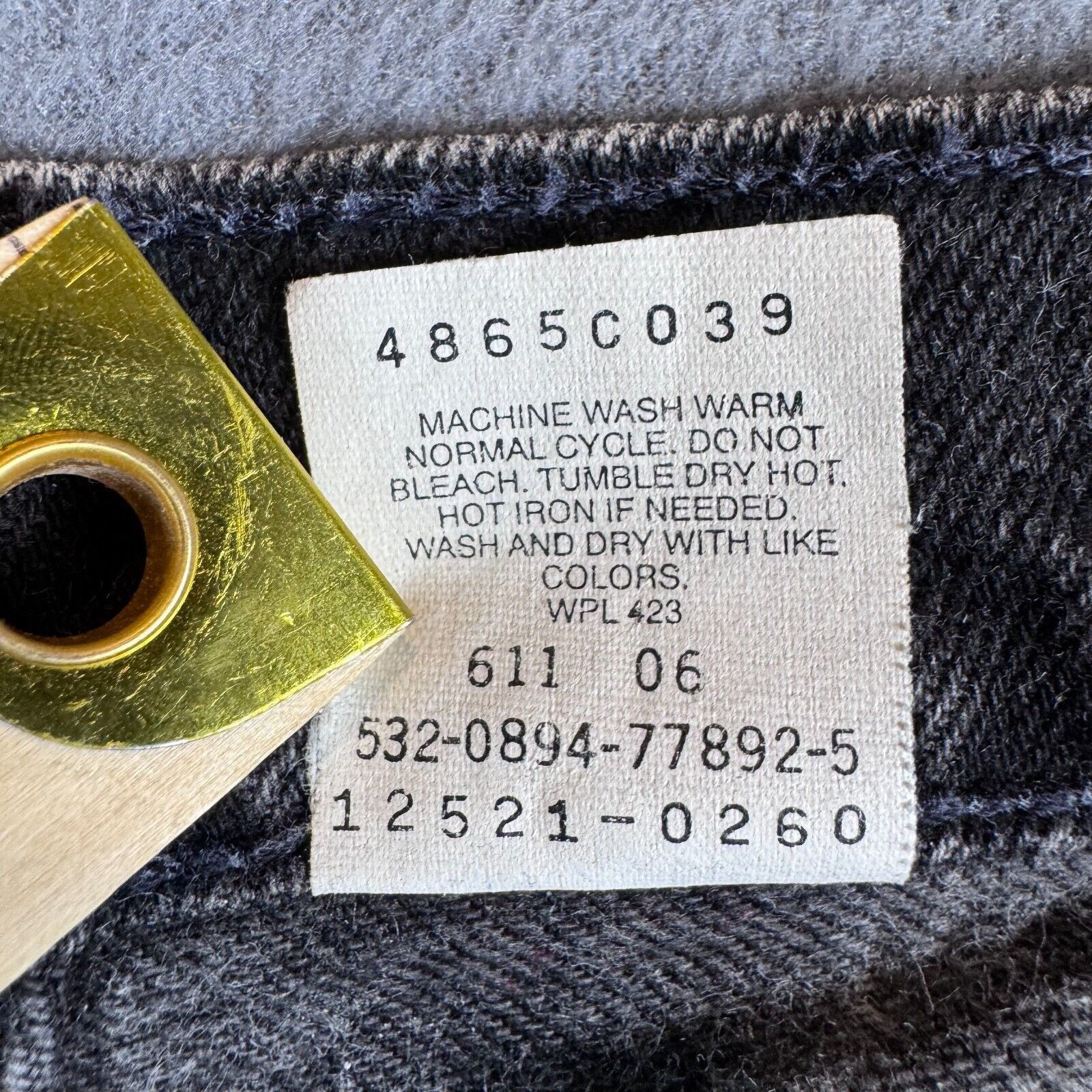Levi's Levi's 521 Jeans Womens 6P Black Tapered Fit MADE IN USA Size 24" / US 00 / IT 34 - 10 Thumbnail