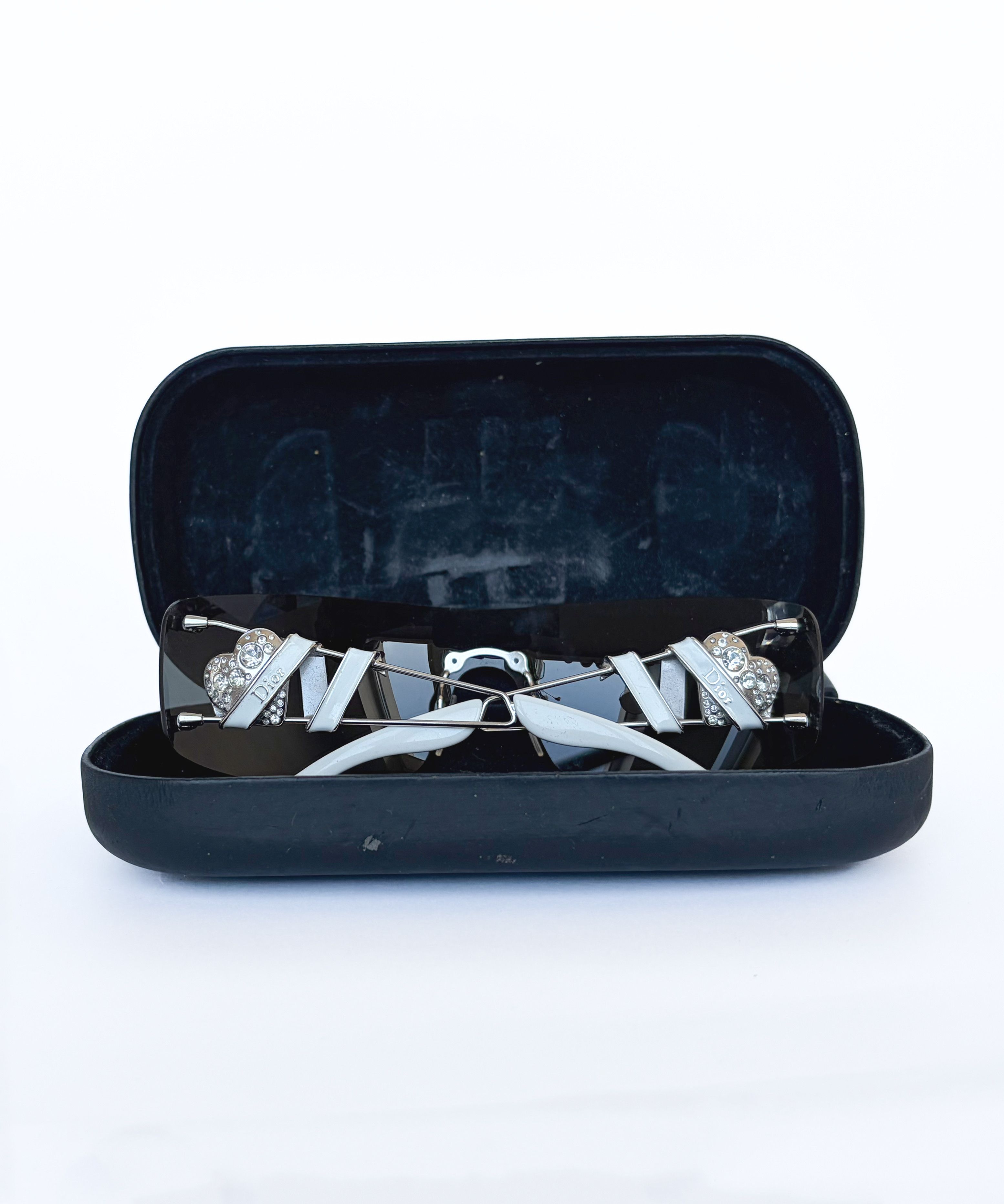 Dior DIOR Sunglasses Heart Core White Black Metal GALLIANO Size ONE SIZE - 9 Thumbnail