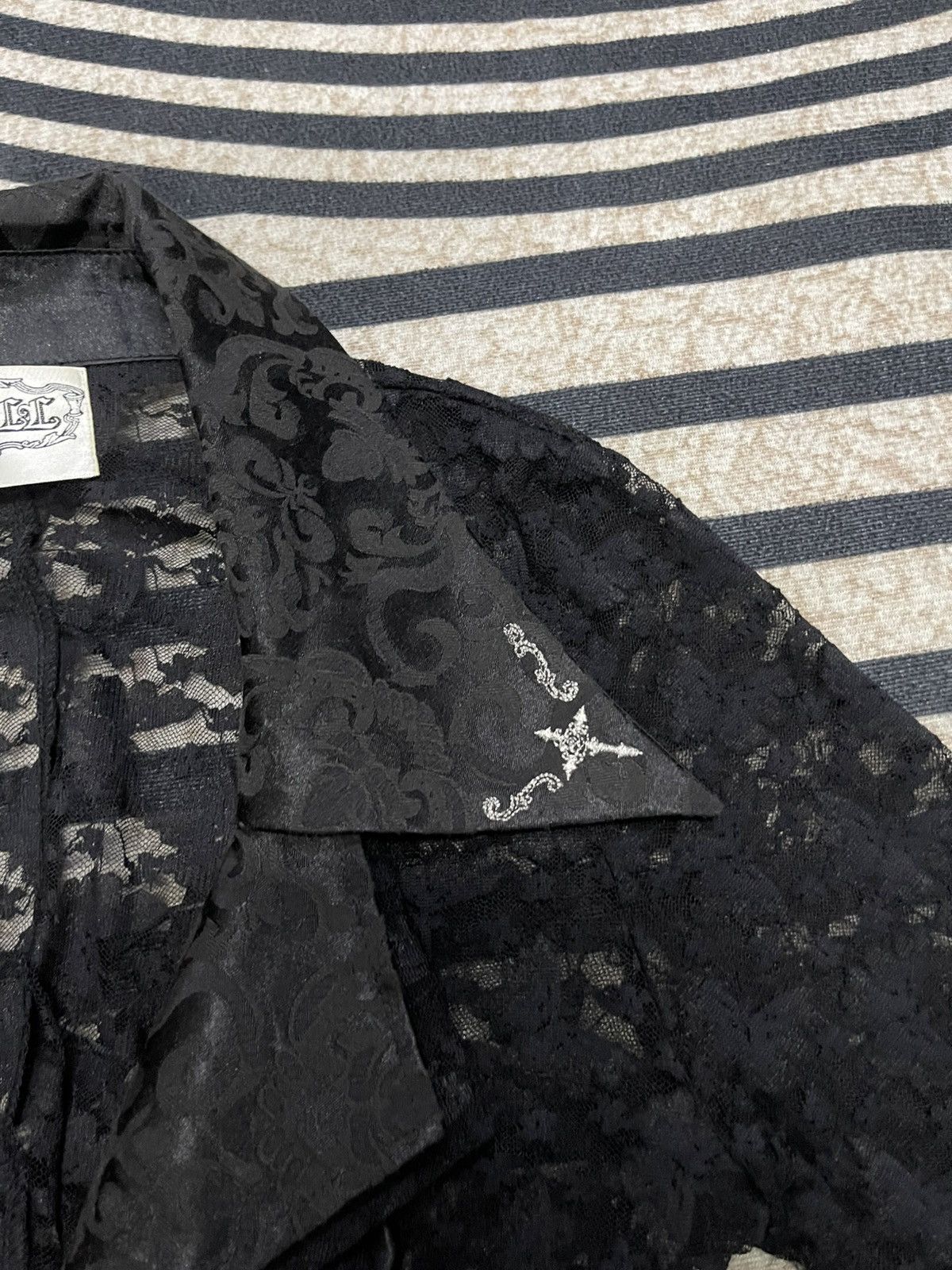 If Six Was Nine 2000s H.NAOTO CROSS CHARM LACE FRILL ZIPPER CARDIGAN RARE Size M / US 6-8 / IT 42-44 - 11 Thumbnail