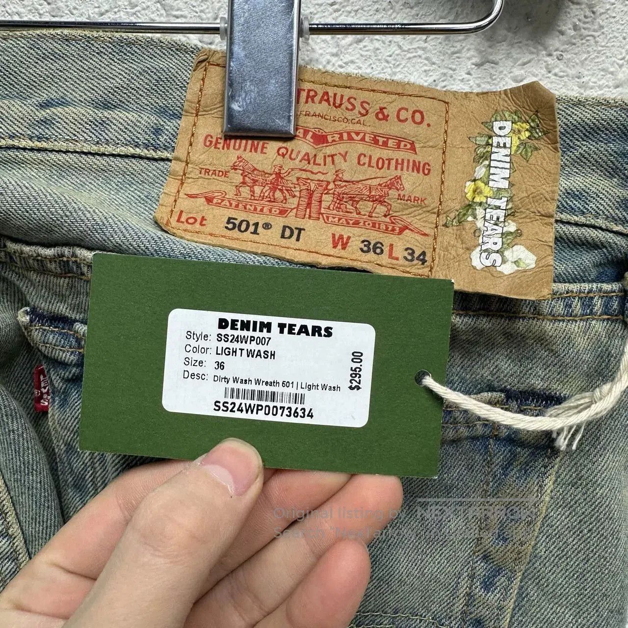 Levi's denim tears x levi's vintage denim pants. Size US 36 / EU 52 - 5 Thumbnail