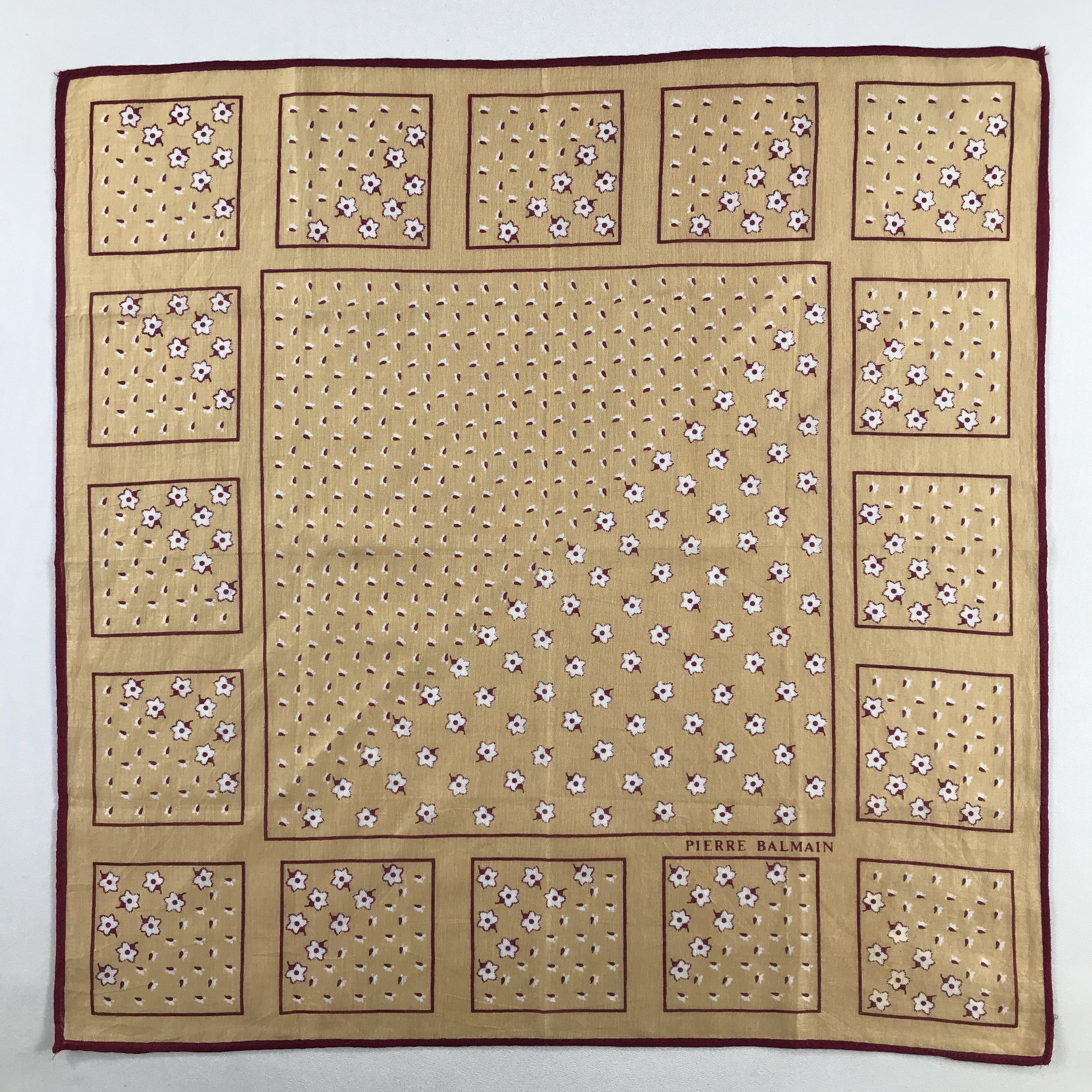 Pierre Balmain Pierre Balmain Handkerchief / Bandana / Neckerchief C585 Size ONE SIZE - 3 Thumbnail