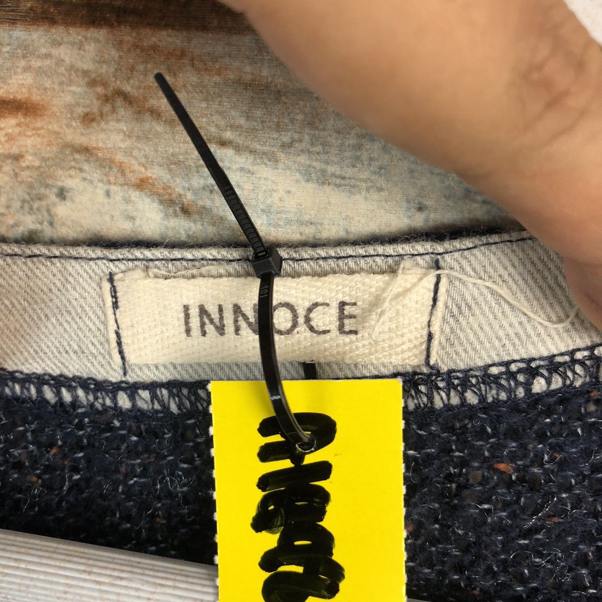 Japanese Brand × OVER THE STRiPES Innoce Dark Blue Stripe Knitwear #A1698 Size L / US 10 / IT 46 - 10 Thumbnail