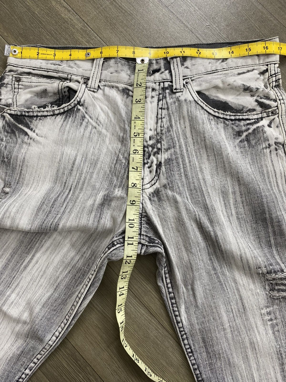 Japanese Brand 2000s Tornado Mart Style Acid Wash Punk Lgb Distressed Jeans Size US 32 / EU 48 - 17 Thumbnail