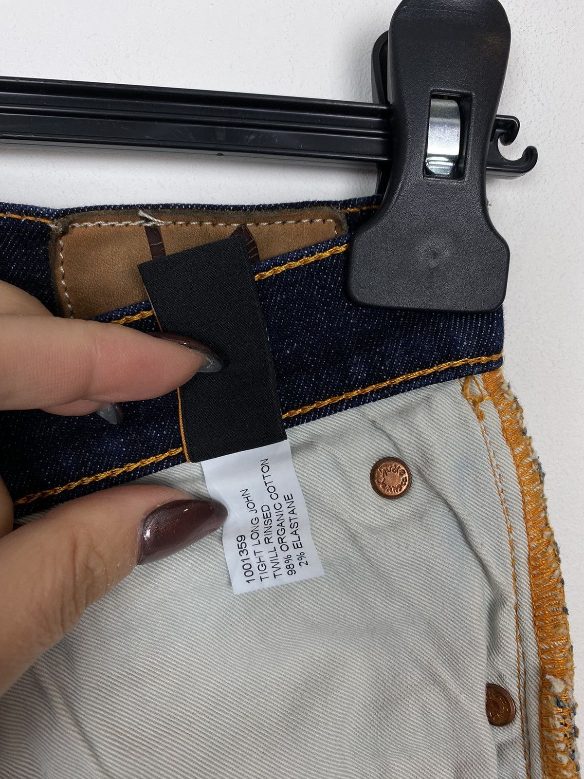 Nudie Jeans Nudie Jeans Organic Cotton Navy Indigo Blue Made in Italy Size US 28 / EU 44 - 9 Thumbnail