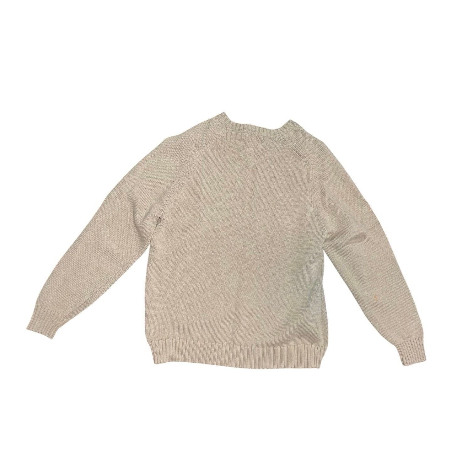 Lands' End Classic Crewneck Cotton Knit Sweater Beige Large GrandpaCore Size US L / EU 52-54 / 3 - 2 Thumbnail