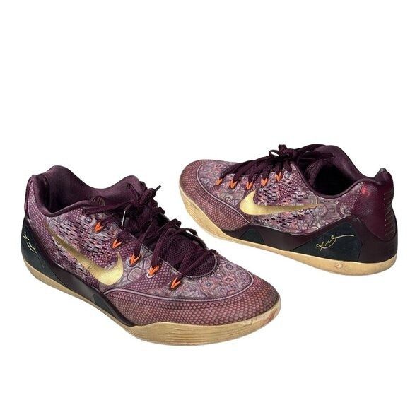 Nike Shoes Kobe EM Low Silk Sz Men's Merlot Red Met