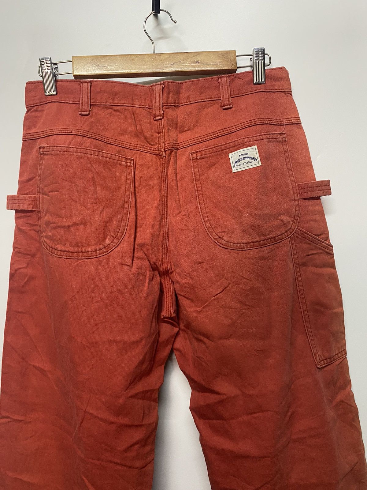 Carhartt × Japanese Brand Vintage Bobson Carpenter Cotton American Worker Jeans Size US 30 / EU 46 - 7 Thumbnail
