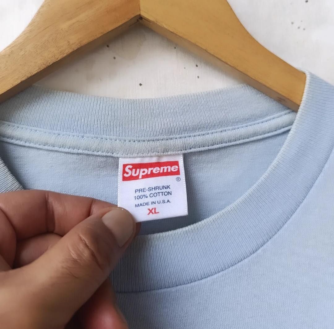 Supreme 2003 SUPREME Baby Blue Box Logo Tshirt Size US XL / EU 56 / 4 - 7 Thumbnail