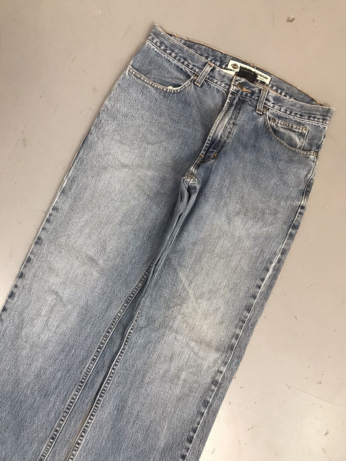 Harley Davidson × Vintage Vintage Harley Davidson straight fit denim Size US 34 / EU 50 - 2 Thumbnail