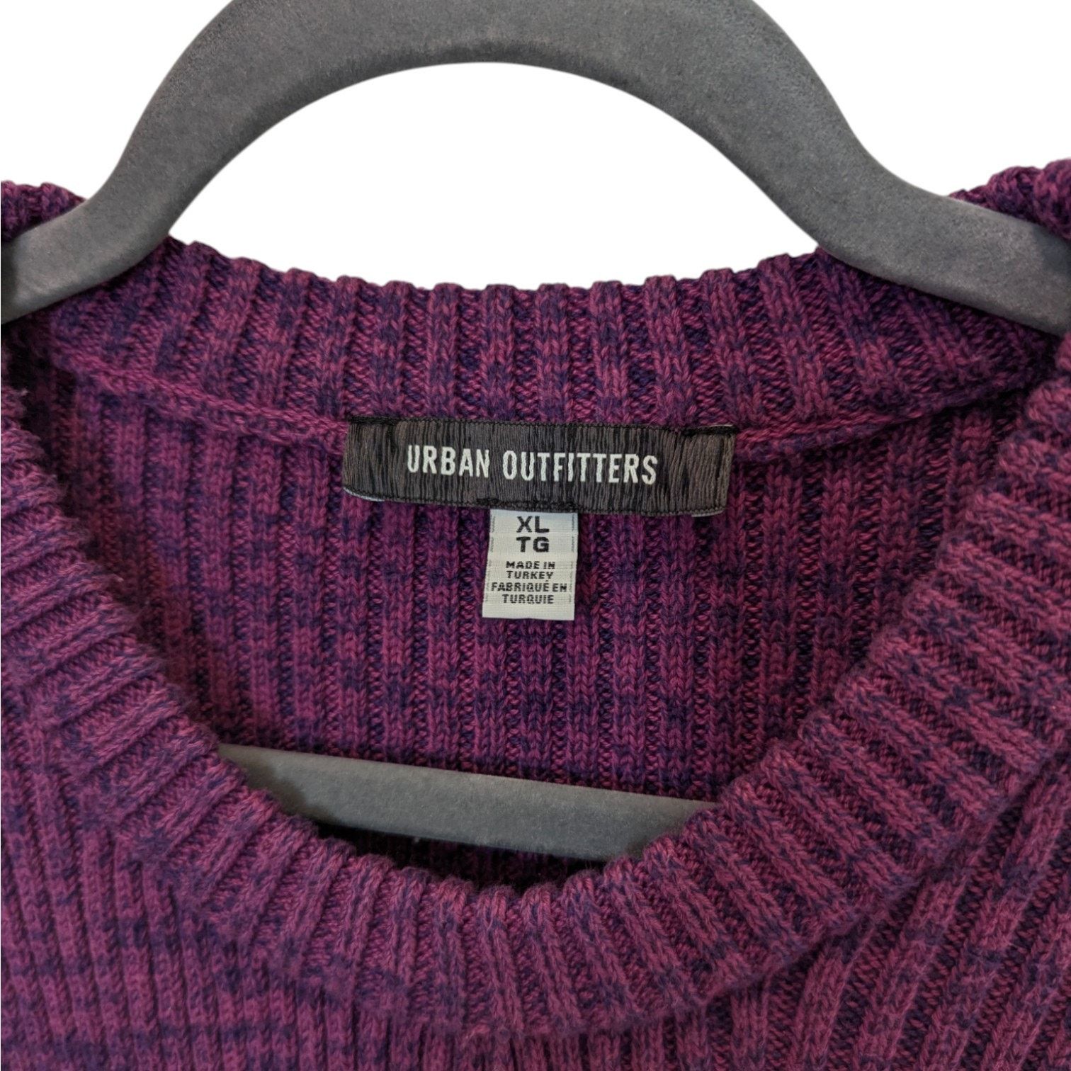 Urban Outfitters Urban Outfitters Purple Rib Knit Oversized Sleeve Sweater XL Size XL / US 12-14 / IT 48-50 - 2 Thumbnail