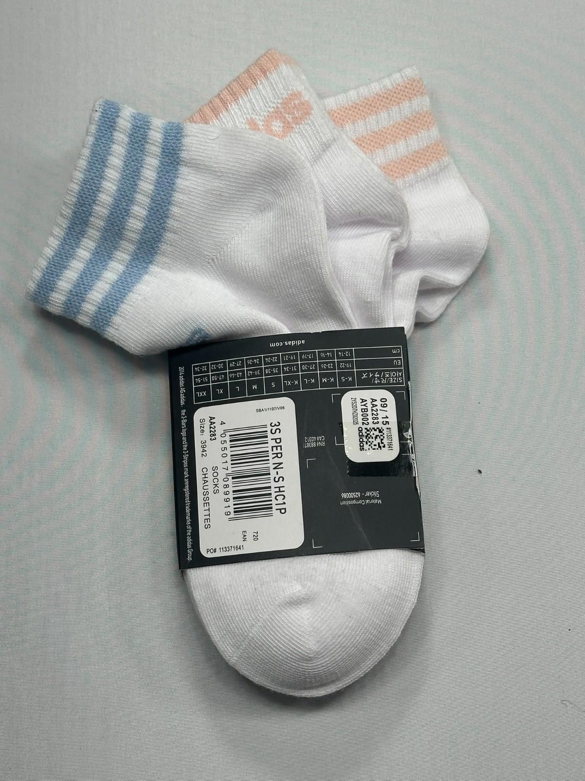 Adidas Adidas 3-Pack Ankle Socks White US 7-9 Men 9-11 Women Size ONE SIZE - 2 Thumbnail